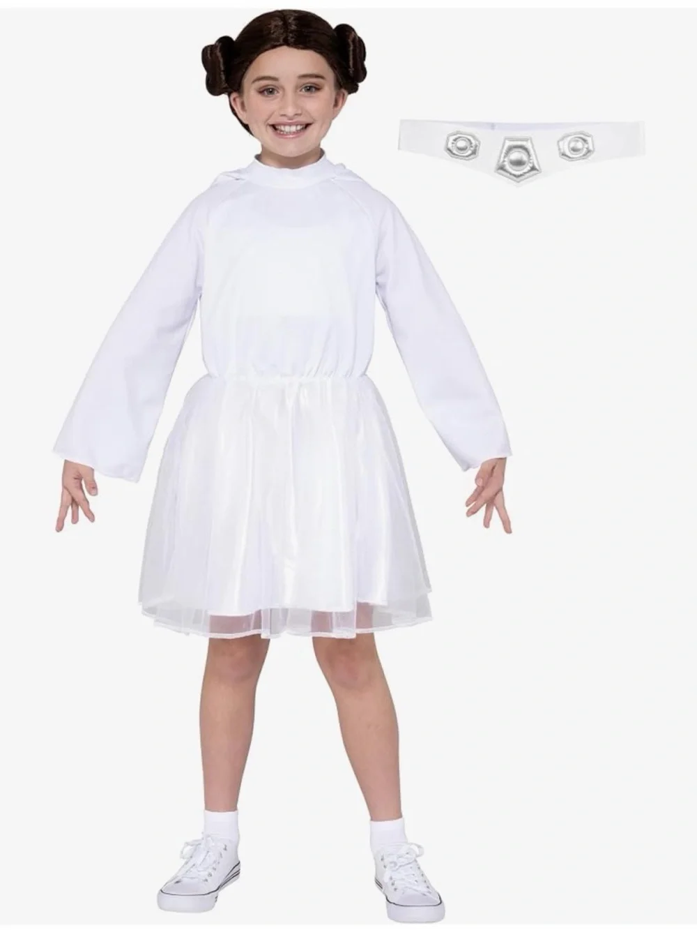 New Star Wars Princess Leia Official Youth Halloween Dress child size (4/5) xs